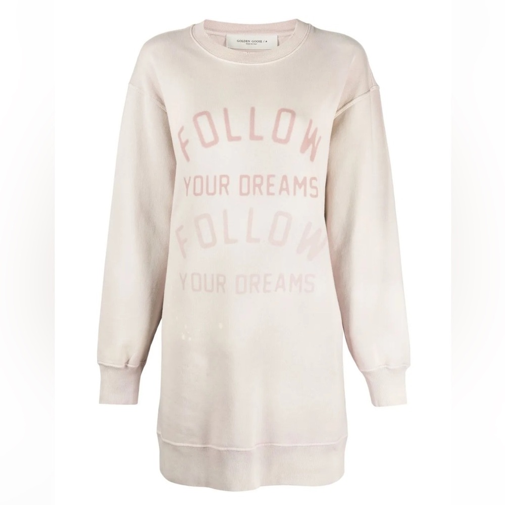 Golden Goose graphic print sweatshirt dress